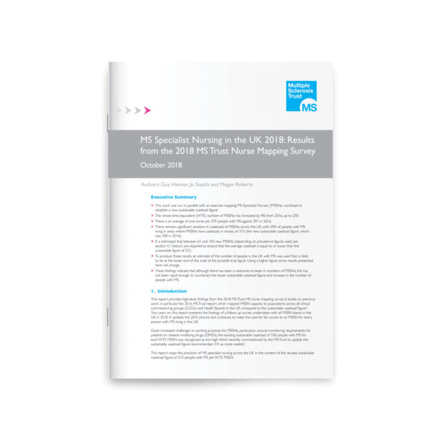 MS specialist nursing UK 2018